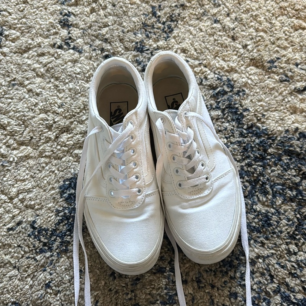 Women’s White Vans